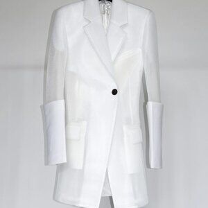 NWT Peter Do Cuffed Fitted Waist Blazer - Size 38